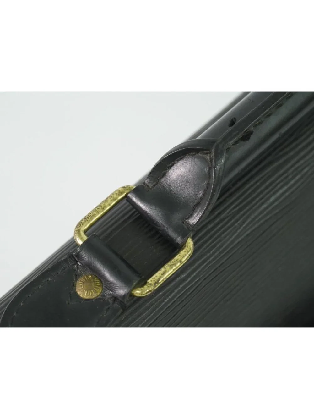 Louis Vuitton LV Serviette Conseil Epi Leather Business Bag Handbag Noir Black